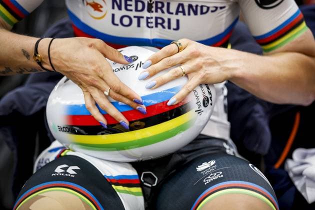 Sport Bilder des Tages HEUSDEN-ZOLDER - Lorena Wiebes during the first day of the European Track cycling, Rad, Radsport, Bahnrad, Bahn championships in Belgium. ANP BAS CZERWINSKI xVIxANPxSportx xxANPxIVx 519807589 originalFilename: 519807589.jpg