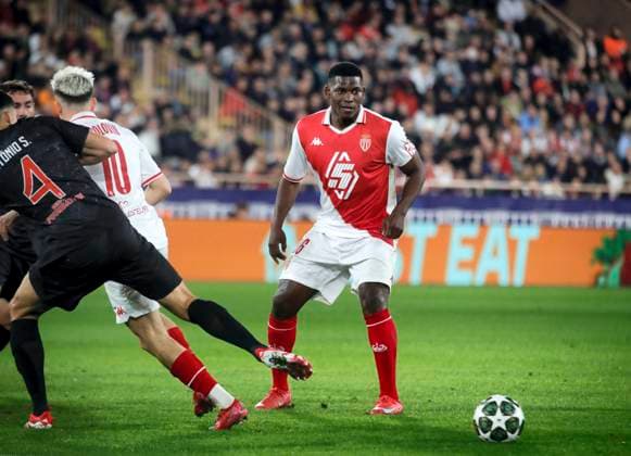 Foot Ligue des Champions Monaco Benfica PHOTOPQR NICE MATIN Dylan Meiffret ; Monaco ; 12 02 2025 ; Match de Ligue des Champions de football, l AS Monaco rencontre le SL Benfica a domicile au stade Louis II. ICI : 36 - Breel Embolo - Monaco vs. Benfica - 12 February 2025 Monaco France  Copyright: xPHOTOPQR NICExMATIN MAXPPPxDylanxMeiffretx 20250212NIM6379 20250212NIM6379