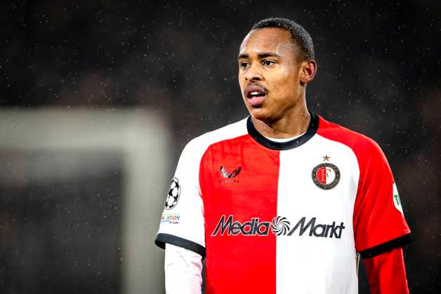 Feyenoord Rotterdam forwarder Igor Paixao during the match Feyenoord - AC Milan at the Stadium De Kuip for the UEFA Champions League- Knockout phase play- offs1st leg season 2024-2025 in ROTTERDAM, Netherlands on 12 february 2025, (photo by Marcel van Dorst EYE4images DeFodi Images) Defodi-746_215380