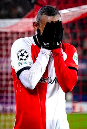 Feyenoord Rotterdam forwarder Igor Paixao during the match Feyenoord - AC Milan at the Stadium De Kuip for the UEFA Champions League- Knockout phase play- offs1st leg season 2024-2025 in ROTTERDAM, Netherlands on 12 february 2025, (photo by Marcel van Dorst EYE4images DeFodi Images) Defodi-746_215391
