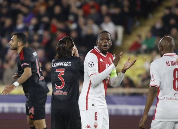 Denis Zakaria of AS Monaco during the Uefa Champions League first leg play offâ??s, football match between AS Monaco and SL Benfica. On 12 February 2025 at Louis II Stadium, Monaco. Photo Nderim Kaceli.  Copyright: xNderimxKaceli IPAxSportx xipa-agency.netx xx IPA_53988142 IPA_Agency_IPA53988142