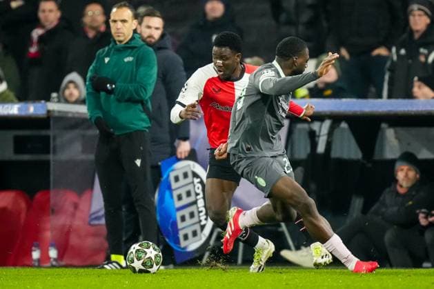 UEFA Champions League: Feyenoord v AC Milan Rotterdam - Ibrahim Osman of Feyenoord during the 1st leg of the knockout phase play-offs of new format of the Champions League 2024 2025. The match is set between Feyenoord and AC Milan at Stadion Feijenoord De Kuip on 12 February 2025 in Rotterdam, The Netherlands. Copyright: xYannickxVerhoevenx