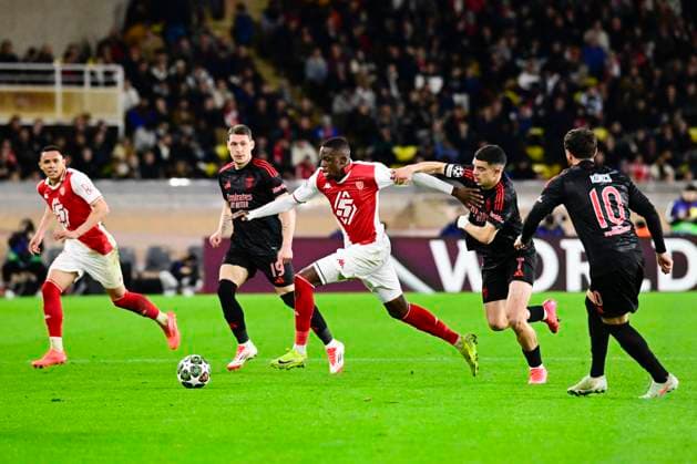 FOOTBALL : AS Monaco VS SL Benfica - Ligue des Champions - 12 02 2025 L AS Monaco recoit le SC Benfica dans le cadre du barrage aller de la Ligue des Champions. Denis Zakaria (ASM) MonacoMonaco  Copyright: xWilliamxCannarellax