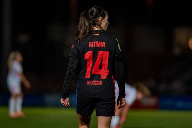 Madrid CFF vs FC Barcelona, Barca - Copa de la Reina Aitana Bonmati of FC Barcelona seen during the Copa de la Reina quarter match between Madrid CFF and FC Barcelona at Estadio Fernando Torres on February 12, 2025 in Fuenlabrada, Spain. Fuenlabrada Estadio Fernando Torres Madrid Spain Copyright: xAlbertoxGardinx AGardin_20250212_Copa_Reina_Madrid_CFF_Barcelona_0053