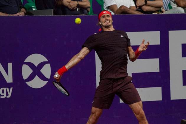 February 13, 2025, Buenos Aires, Federal Capital, Argentina: February 12, 2025, Buenos Aires, Argentina: The German Alexander Zverev started .the Argentina Open with victory after beating the Serbian Dusan Lajovic to reach .the quarterfinals. Buenos Aires Argentina - ZUMAa179 20250213_aap_a179_002 Copyright: xRobertoxAlmeidaxAveledox