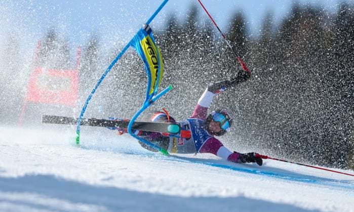 Bilder des Jahres 2025, Sport 02 Februar Sport Themen der Woche KW07 Sport Bilder des Tages ALPINE SKIING - FIS Ski WC Saalbach 2025 SAALBACH,AUSTRIA,13.FEB.25 - ALPINE SKIING - FIS Alpine World Ski Championships Saalbach 2025, giant slalom, ladies. Image shows Kiara Derks (NED).  GEPAxpictures xHaraldxSteiner