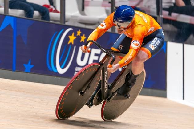 2025-02-13 2025 UEC Track Elite European Championship, EM, Europameisterschaft Day Two HEUSDEN-ZOLDER, BELGIUM - FEBRUARY 13: Steffie van der Peet of the Netherlands during Day Two of the 2025 UEC Track Elite European Championship at Circuit Zolder on February 13, 2025 in Heusden-Zolder, Belgium. (Photo by Joris Verwijst BSR Agency) Heusden-Zolder Belgium Content not available for redistribution in The Netherlands directly or indirectly through any third parties. Copyright: xBSRxAgencyx