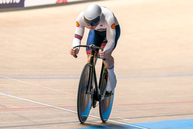 Radsport, Bahnrad-EM Zolder 2025-02-13 2025 UEC Track Elite European Championship, EM, Europameisterschaft Day Two HEUSDEN-ZOLDER, BELGIUM - FEBRUARY 13: Charles Harry Radford of Great Britain during Day Two of the 2025 UEC Track Elite European Championship at Circuit Zolder on February 13, 2025 in Heusden-Zolder, Belgium. (Photo by Joris Verwijst BSR Agency) Heusden-Zolder Belgium Content not available for redistribution in The Netherlands directly or indirectly through any third parties. Copyright: xBSRxAgencyx