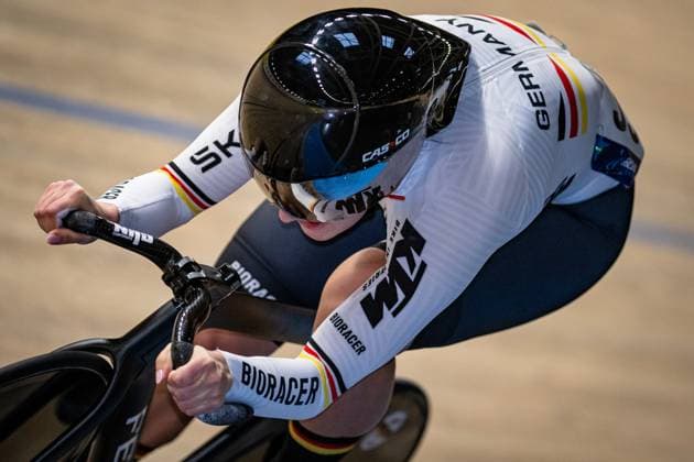 Radsport, Bahnrad-EM Zolder SCHNEIDER Clara: UEC Track cycling, Rad, Radsport, Bahnrad, Bahn European Championships Heusden-Zolder 2025 SCHNEIDER Clara ( GER ) Germany Querformat - quer - horizontal - Landscape - Event Veranstaltung: UEC Track Cycling European Championships 2025 - Category Kategorie: Cycling - Track Cycling European Championships - Location Ort: Europe Belgium - Heusden-Zolder - Discipline: Sprint - Category: Elite Women - Distance: 200 m - Date Datum: 13.02.2025 Thursday Day 2 -