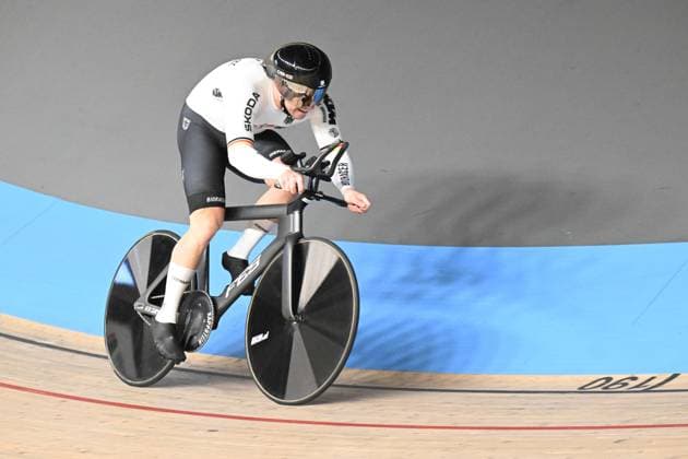 Radsport, Bahnrad-EM Zolder - Sprint Zeitfahren, Maximilian Dornbach holt Silber 13-02-2025 European Championships Elite Track; Giornata 02; 2025, Germany; Dornbach, Maximilian; Zolder Velodromo; 