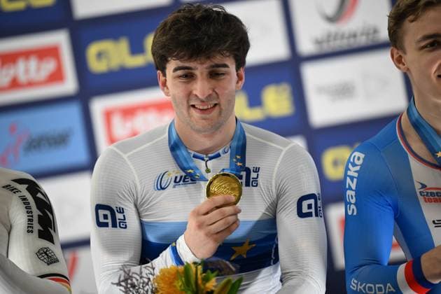 Radsport, Bahnrad-EM Zolder 13-02-2025 European Championships Elite Track; Giornata 02; 2025, Italia; Bianchi, Matteo; Zolder Velodromo; 
