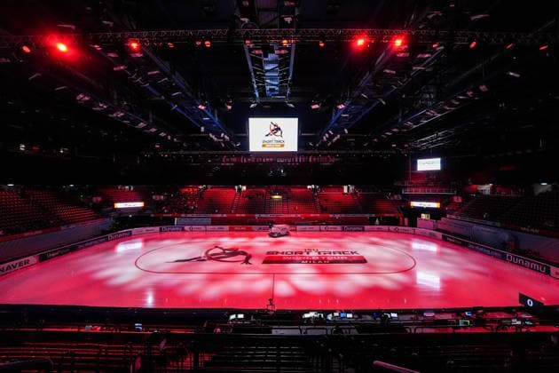 2025-02-14 - ISU World Tour Final 2024-2025 MILAN, ITALY - FEBRUARY 14: general view of the venue from the inside during the ISU World Tour Final 2024-2025 at the Unipol Forum Assago on February 14, 2025 in Milan, Italy Milan Unipol Forum Assago Italy Content not available for redistribution in The Netherlands directly or indirectly through any third parties. Copyright: xAndrexWeeningx
