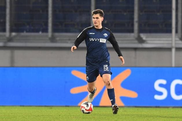 Martin Ens ( SC Paderborn 07 U23 ). GER, MSV Duisburg vs SC Paderborn 07 U23, Fussball, Regionalliga West, 22. Spieltag, Spielzeit 2024 2025, 14.02.2025 DFL DFB REGULATIONS PROHIBIT ANY USE OF PHOTOGRAPHS AS IMAGE SEQUENCES AND OR QUASI-VIDEO GER, MSV Duisburg vs SC Paderborn 07 U23, Fussball, Regionalliga West, 22. Spieltag, Spielzeit 2024 2025, 14.02.2025 Duisburg Copyright: xEibner-Pressefoto ThomasxThienelx EP_TTL