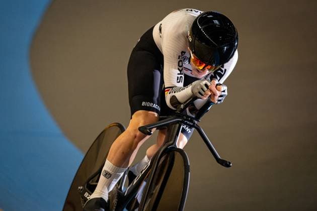 BRAUßE Franziska: UEC Track cycling, Rad, Radsport, Bahnrad, Bahn European Championships Heusden-Zolder 2025 BRAUßE Franziska ( GER ) Germany Querformat - quer - horizontal - Landscape - Event Veranstaltung: UEC Track Cycling European Championships 2025 - Category Kategorie: Cycling - Track Cycling European Championships - Location Ort: Europe Belgium - Heusden-Zolder - Discipline: Individual Time Trail - Category: Elite Women - Distance: 1000 m - Date Datum: 15.02.2025 Saturday Day 4 -
