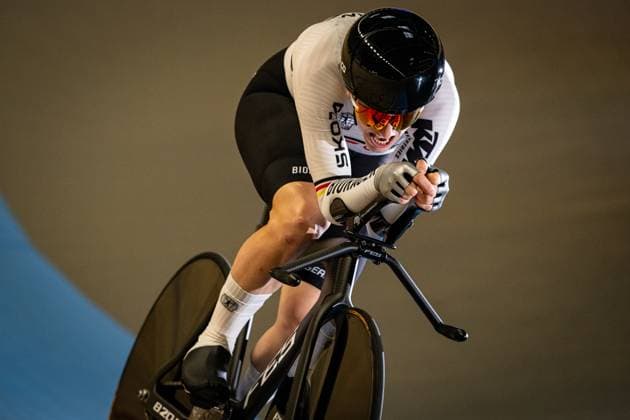 Sport Bilder des Tages BRAUßE Franziska: UEC Track cycling, Rad, Radsport, Bahnrad, Bahn European Championships Heusden-Zolder 2025 BRAUßE Franziska ( GER ) Germany Querformat - quer - horizontal - Landscape - Event Veranstaltung: UEC Track Cycling European Championships 2025 - Category Kategorie: Cycling - Track Cycling European Championships - Location Ort: Europe Belgium - Heusden-Zolder - Discipline: Individual Time Trail - Category: Elite Women - Distance: 1000 m - Date Datum: 15.02.2025 Saturday Day 4 -