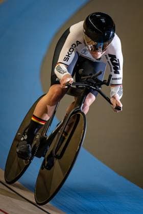 SCHNEIDER Clara: UEC Track cycling, Rad, Radsport, Bahnrad, Bahn European Championships Heusden-Zolder 2025 SCHNEIDER Clara ( GER ) Germany Hochformat - Hoch - Vertikal - Portrait - Event Veranstaltung: UEC Track Cycling European Championships 2025 - Category Kategorie: Cycling - Track Cycling European Championships - Location Ort: Europe Belgium - Heusden-Zolder - Discipline: Individual Time Trail - Category: Elite Women - Distance: 1000 m - Date Datum: 15.02.2025 Saturday Day 4 -