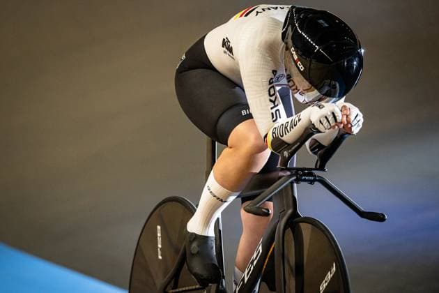 KLEIN Lisa: UEC Track cycling, Rad, Radsport, Bahnrad, Bahn European Championships Heusden-Zolder 2025 KLEIN Lisa ( GER ) Germany Querformat - quer - horizontal - Landscape - Event Veranstaltung: UEC Track Cycling European Championships 2025 - Category Kategorie: Cycling - Track Cycling European Championships - Location Ort: Europe Belgium - Heusden-Zolder - Discipline: Individual Pursuit - Category: Elite Women - Distance: 4000 m - Date Datum: 15.02.2025 Saturday Day 4 -