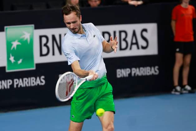 TENNIS OPEN 13 PHOTOPQR LA PROVENCE PENNANT Franck ; Marseille ; 15 02 2025 ; Tennis : OPEN 13 Provence 2025 au Palais des sports de Marseille 1 2 Finale Simple - Daniil MEDVEDEV (RUS) Open 13 Provence at the Palais des Sports in Marseille on February 15, 2025 Marseille Marseille France  Copyright: xPHOTOPQR LAxPROVENCE MAXPPPxPENNANTxFranckx 20250215PVL3539 20250215PVL3539