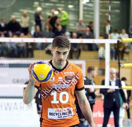 Daniel MALESCHA (Berlin), He Volleyball Bundesliga 2024 25, TSV Haching Muenchen vs Berlin Recyclin Volleys, Geothermie Arena, Unterhaching, 15.02.25 Copyright: WolfgangxFehrmann