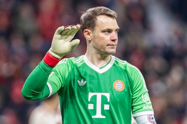 Manuel Neuer (FC Bayern München, 1). Leverkusen, Fussball 1.Bundesliga 22. Spieltag, Spieltag 22, Bayer 04 Leverkusen - FC Bayern München, 15.02.2024, BayArena, Leverkusen. DFL regulations prohibit any use of photographs as image sequences and or quasi-video Â