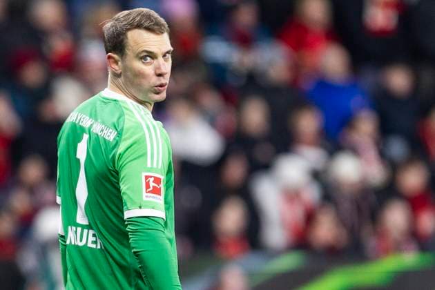 Manuel Neuer (FC Bayern München, 1). Leverkusen, Fussball 1.Bundesliga 22. Spieltag, Spieltag 22, Bayer 04 Leverkusen - FC Bayern München, 15.02.2024, BayArena, Leverkusen. DFL regulations prohibit any use of photographs as image sequences and or quasi-video Â