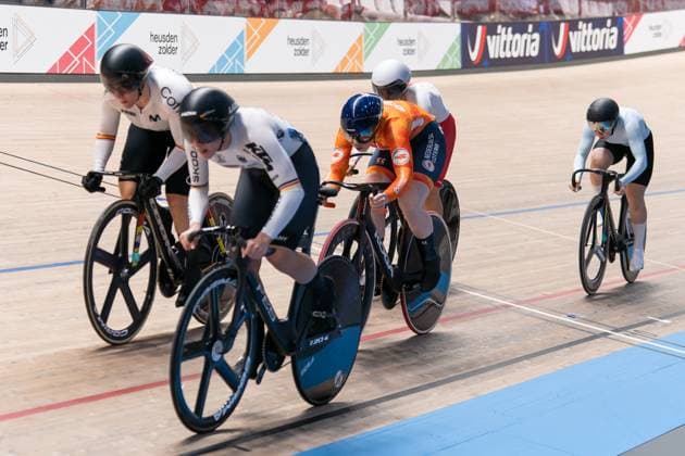 2025-02-16 2025 UEC Track Elite European Championship, EM, Europameisterschaft Day Five HEUSDEN-ZOLDER, BELGIUM - FEBRUARY 16: Hetty van de Wouw of the Netherlands during Day Five of the 2025 UEC Track Elite European Championship at Circuit Zolder on February 16, 2025 in Heusden-Zolder, Belgium. (Photo by Joris Verwijst BSR Agency) Heusden-Zolder Belgium Content not available for redistribution in The Netherlands directly or indirectly through any third parties. Copyright: xBSRxAgencyx