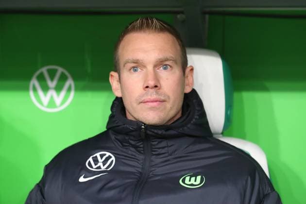 VfL vs. Frankfurt, BL Frauen Wolfsburg, 16.02.2025, FUßBALL - VfL Wolfsburg vs. Eintracht Frankfurt, Google Pixel Frauen-Bundesliga, Saison 2024 25. Cheftrainer Tommy Stroot (VfL Wolfsburg) Wolfsburg
