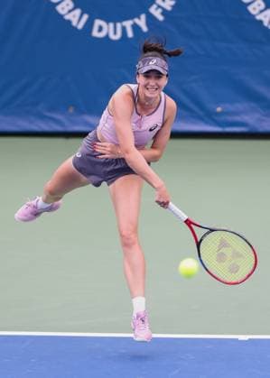 Eva Lys (GER), Dubai Duty Free Tennis Championships, Dubai, U.A.E. Copyright: xJuergenxHasenkopfx