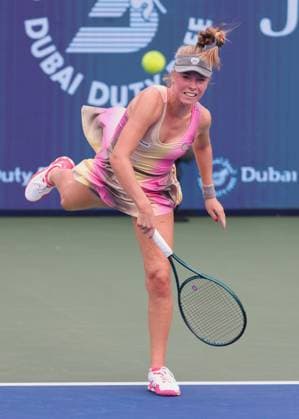 Magdalena Frech (POL), Dubai Duty Free Tennis Championships, Dubai, U.A.E. Copyright: xJuergenxHasenkopfx