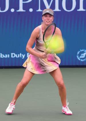 Magdalena Frech (POL), Dubai Duty Free Tennis Championships, Dubai, U.A.E. Copyright: xJuergenxHasenkopfx