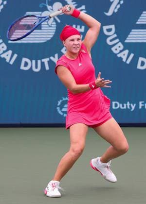 Diana Shnaider, Dubai Duty Free Tennis Championships, Dubai, U.A.E. Copyright: xJuergenxHasenkopfx