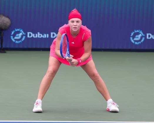Diana Shnaider, Dubai Duty Free Tennis Championships, Dubai, U.A.E. Copyright: xJuergenxHasenkopfx