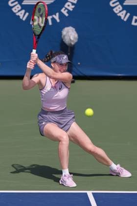 Eva Lys (GER), Dubai Duty Free Tennis Championships, Dubai, U.A.E. Copyright: xJuergenxHasenkopfx