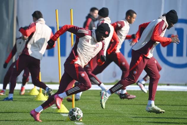 Alphonso DAVIES (Bayern Muenchen), Abschlusstraining am 17.02.2025 vor dem Fussball Champions League K.O. Phase Play offs FC Bayern Muenchen - Celtic Glasgow.