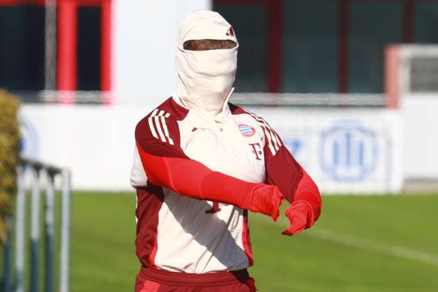 6 Joshua Kimmich, Portraet, Portrait, Fussball Abschlusstraining - FC Bayern München vor UEFA Champions League-Spiel vs. Celtic Glasgow 17.02.2025 Trainingsgelände, Säbenerstr. FOTO: Mladen Lackovic LakoPress
