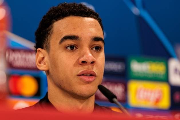 UEFA Champions League: Pressekonferenz FC Bayern München; 17.02.2025 Jamal Musiala (FC Bayern München, 42) UEFA Champions League: Pressekonferenz FC Bayern München vor dem Spiel gegen Celtic FC, München, Trainingsgelände an der Säbenerstr am 17.02.2025 Copyright: xBEAUTIFULxSPORTS Wunderlx