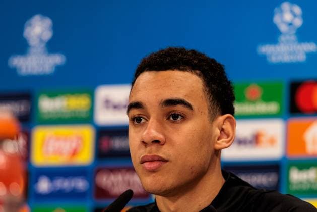 UEFA Champions League: Pressekonferenz FC Bayern München; 17.02.2025 Jamal Musiala (FC Bayern München, 42) UEFA Champions League: Pressekonferenz FC Bayern München vor dem Spiel gegen Celtic FC, München, Trainingsgelände an der Säbenerstr am 17.02.2025 Copyright: xBEAUTIFULxSPORTS Wunderlx