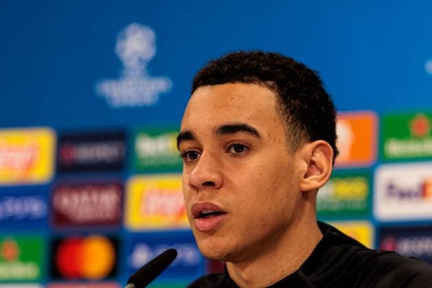 UEFA Champions League: Pressekonferenz FC Bayern München; 17.02.2025 Jamal Musiala (FC Bayern München, 42) UEFA Champions League: Pressekonferenz FC Bayern München vor dem Spiel gegen Celtic FC, München, Trainingsgelände an der Säbenerstr am 17.02.2025 Copyright: xBEAUTIFULxSPORTS Wunderlx