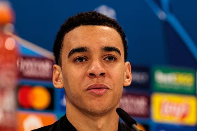 UEFA Champions League: Pressekonferenz FC Bayern München; 17.02.2025 Jamal Musiala (FC Bayern München, 42) UEFA Champions League: Pressekonferenz FC Bayern München vor dem Spiel gegen Celtic FC, München, Trainingsgelände an der Säbenerstr am 17.02.2025 Copyright: xBEAUTIFULxSPORTS Wunderlx