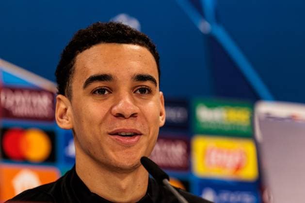 UEFA Champions League: Pressekonferenz FC Bayern München; 17.02.2025 Jamal Musiala (FC Bayern München, 42) UEFA Champions League: Pressekonferenz FC Bayern München vor dem Spiel gegen Celtic FC, München, Trainingsgelände an der Säbenerstr am 17.02.2025 Copyright: xBEAUTIFULxSPORTS Wunderlx