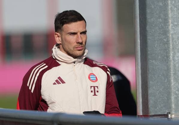 17.02.2025, CL. Abschlusstraining, Saebenerstrasse Muenchen,, Fussball, im Bild: Leon Goretzka (FC Bayern Muenchen)