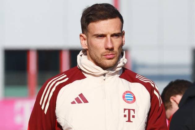 8 Leon Goretzka, Portraet, Portrait, Fussball Abschlusstraining - FC Bayern München vor UEFA Champions League-Spiel vs. Celtic Glasgow 17.02.2025 Trainingsgelände, Säbenerstr. FOTO: Mladen Lackovic LakoPress