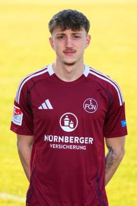 17.02.2025 - 1. FC Nürnberg FCN ( Club ) - 2. Fussball Bundesliga BL - Saison 2024 2025 - Fototermin Porträttermin Vorstellung Präsentation Pressetermin - - Einzelbild Einzelfoto Portrait Porträt Kopfbild - Tim Drexler (5, 1. FC Nürnberg FCN )