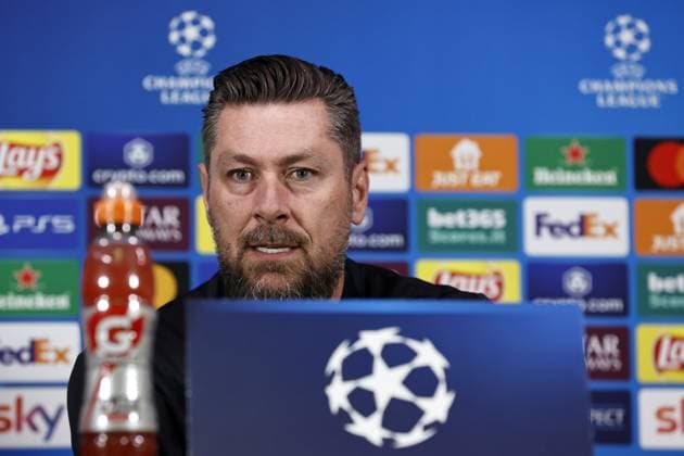 Milan - Feyenoord coach Pascal Bosschaart during the MD-1 press conference, PK, Pressekonferenz ahead of the UEFA Champions League game against AC Milan at San Siro on Feb. 17, 2025 in Milan, Italy. ANP MAURICE VAN STEEN xVIxANPxSportx xxANPxIVx 520250253 originalFilename: 520250253.jpg