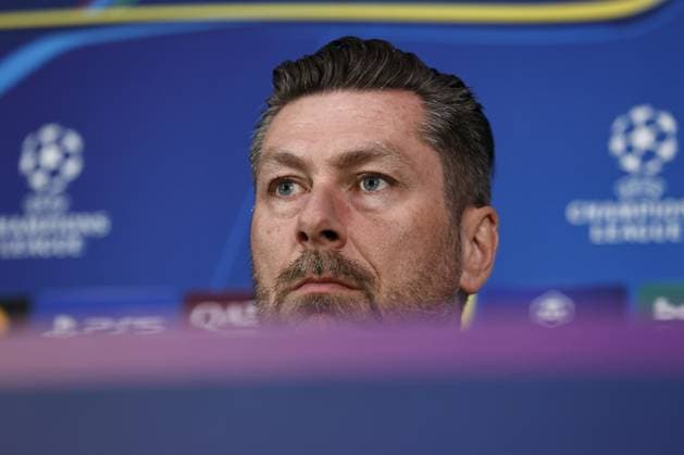Milan - Feyenoord coach Pascal Bosschaart during the MD-1 press conference, PK, Pressekonferenz ahead of the UEFA Champions League game against AC Milan at San Siro on Feb. 17, 2025 in Milan, Italy. ANP MAURICE VAN STEEN xVIxANPxSportx xxANPxIVx 520250488 originalFilename: 520250488.jpg