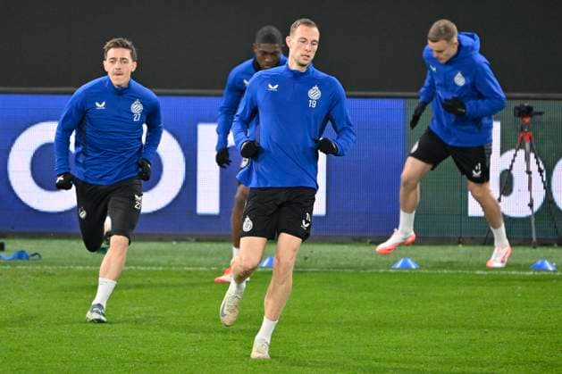 Atalanta v Club Brugge - UEFA Champions League Media Activities 17 02 2025 BERGAMO, ITALY - FEBRUARY 17 : Nilsson Gustaf forward of Club Brugge pictured during a training session ahead of the UEFA Champions League 2024 25 knockout phase play-off match second leg between Atalanta and Club Brugge on February 17, 2025 in Bergamo, Italy, 17 02 2025 Bergamo Italy  Copyright: xJanxDexMeuleneirx