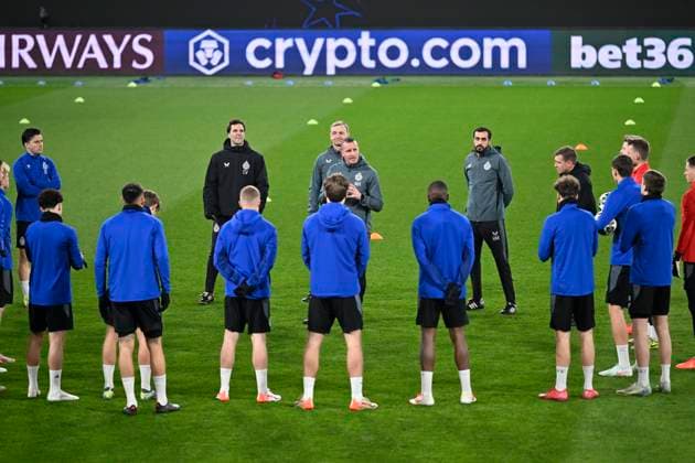 Atalanta v Club Brugge - UEFA Champions League Media Activities 17 02 2025 BERGAMO, ITALY - FEBRUARY 17 : Hayen Nicky head coach of Club Brugge pictured during a training session ahead of the UEFA Champions League 2024 25 knockout phase play-off match second leg between Atalanta and Club Brugge on February 17, 2025 in Bergamo, Italy, 17 02 2025 Bergamo Italy  Copyright: xJanxDexMeuleneirx