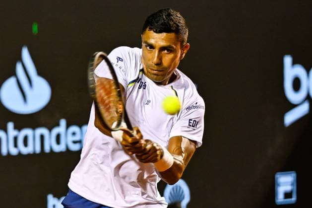 Rioopen 2025 RIO DE JANEIRO, RJ - 17.02.2025: RIOOPEN 2025 - Thiago Monteiro during Rioopen 2025 held at the Jockey Club Brasileiro, on Monday night (17), in Rio de Janeiro, RJ. (Photo: Celso Pupo Fotoarena) x2691185x  CelsoxPupo
