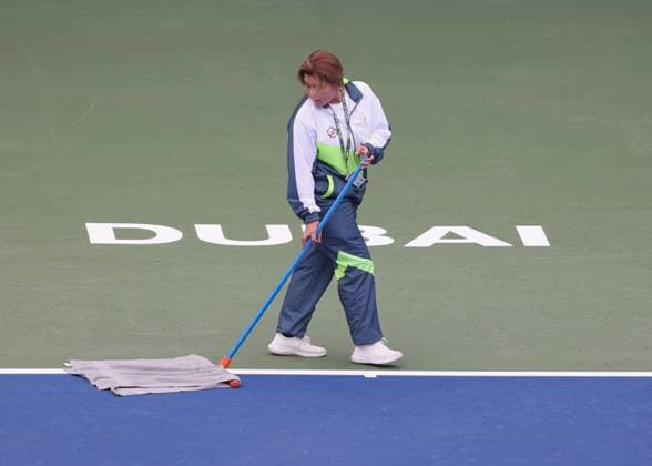Dubai Tennis Feature Tennis - Dubai Duty Free Tennis Championships - ATP, Tennis Herren WTA, Tennis Damen - Dubai Duty Free Tennis Stadium - Dubai - - United Arab Emirates - 18 February 2025. Copyright: xJuergenxHasenkopfx