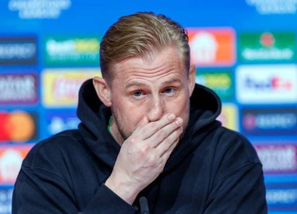 Celtic and Bayern Munich 17.02.2025 Celtic and Bayern Munich pressers Kasper Schmeichel  Copyright: xKennyxRamsay.x78xNewarkxStreet.x NINTCHDBPICT000972911021